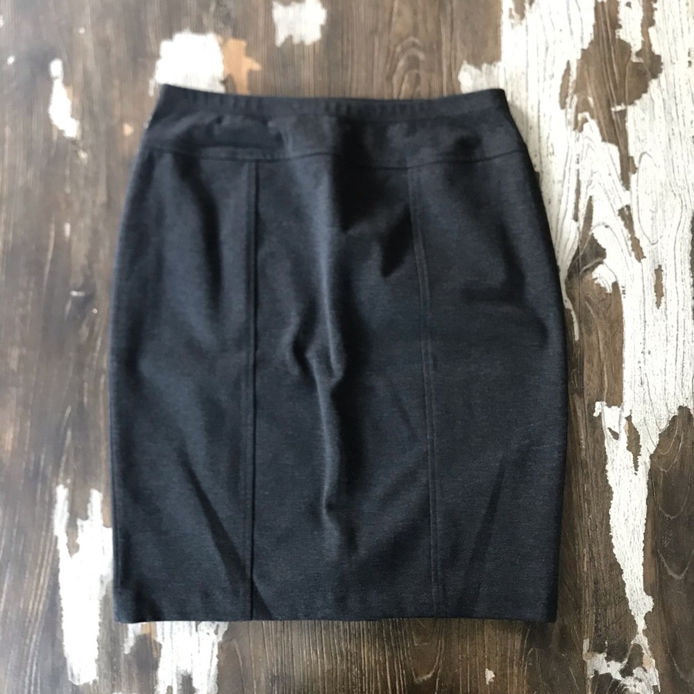 Ellen Tracy Medium Womens Dark Gray 21” long skirt